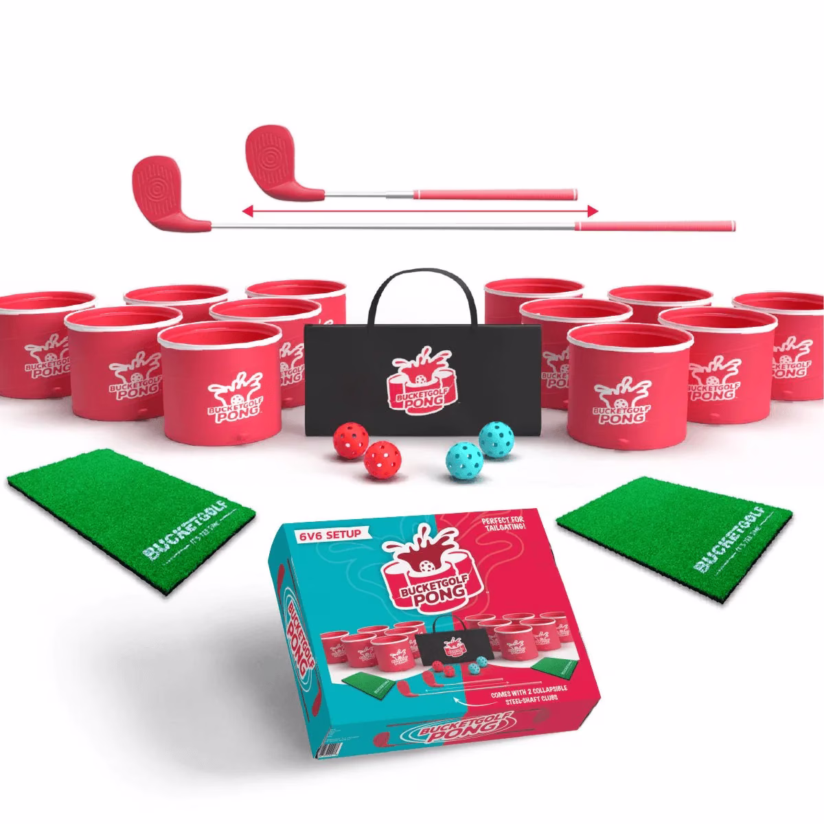 Tyler and Jenny Simmons presenting BucketGolf on Shark Tank