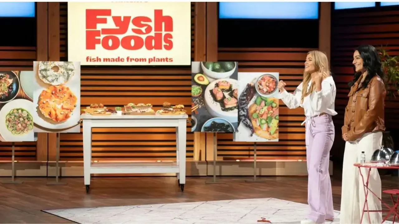 Zoya Biglary pitching her plant-based Fysh Foods to the Sharks
