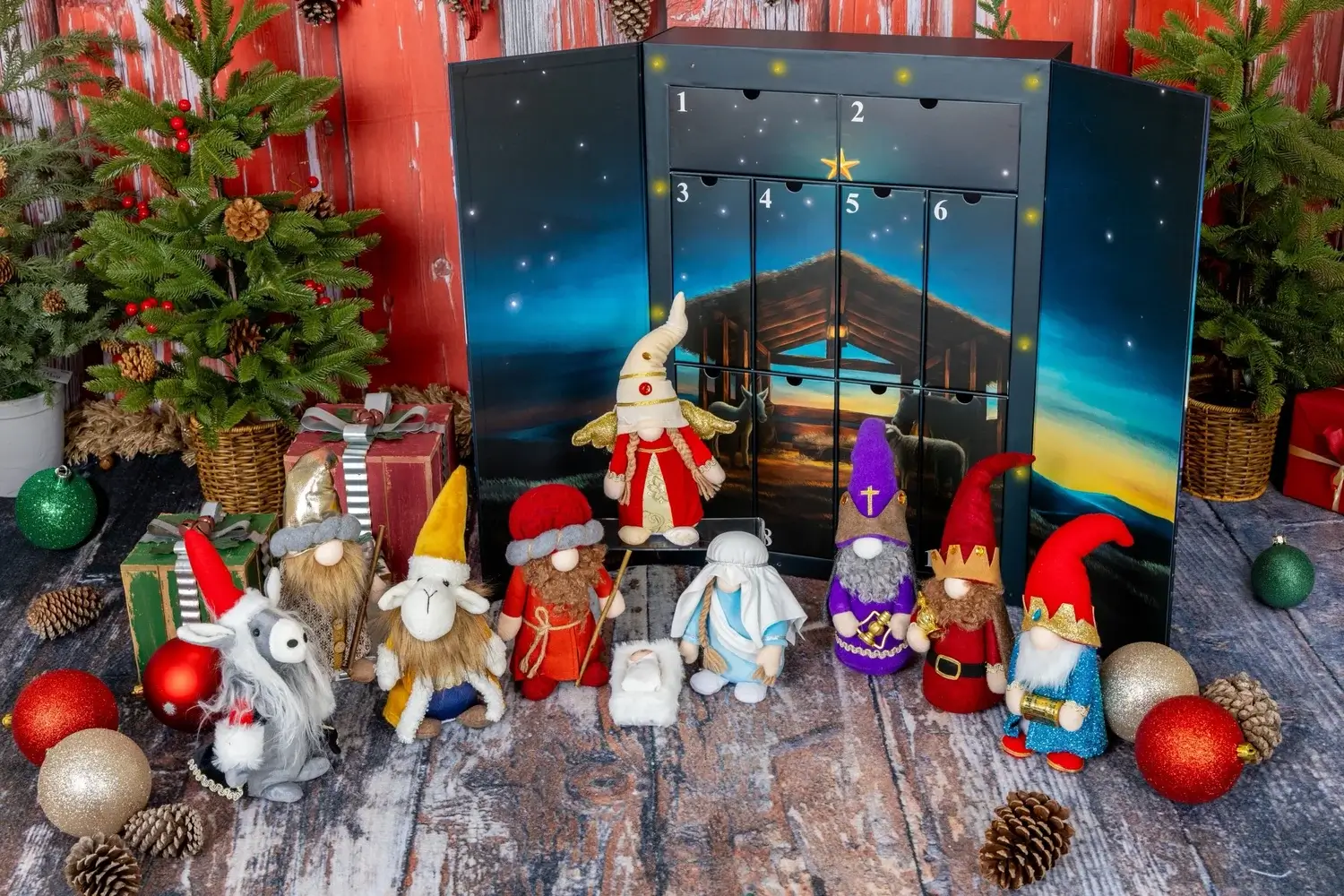 The expanded Gnome Advent Calendar lineup including Halloween and Patriotic themes