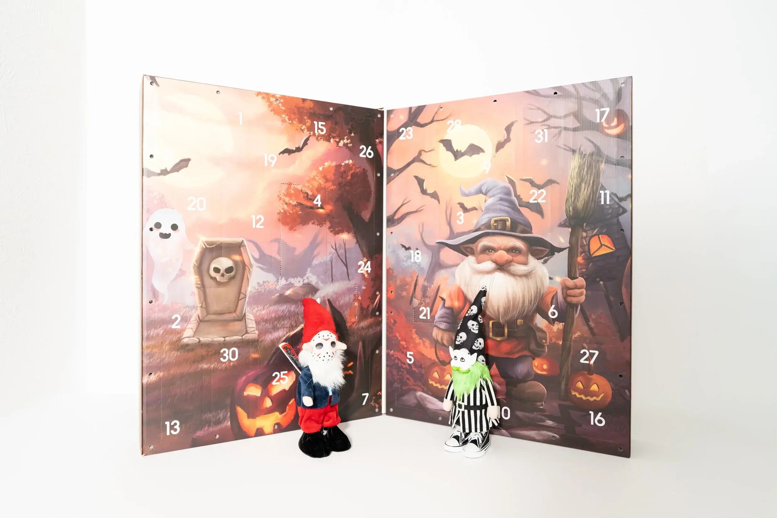 Premium, handcrafted plush gnomes replacing cheap cardboard holiday countdowns