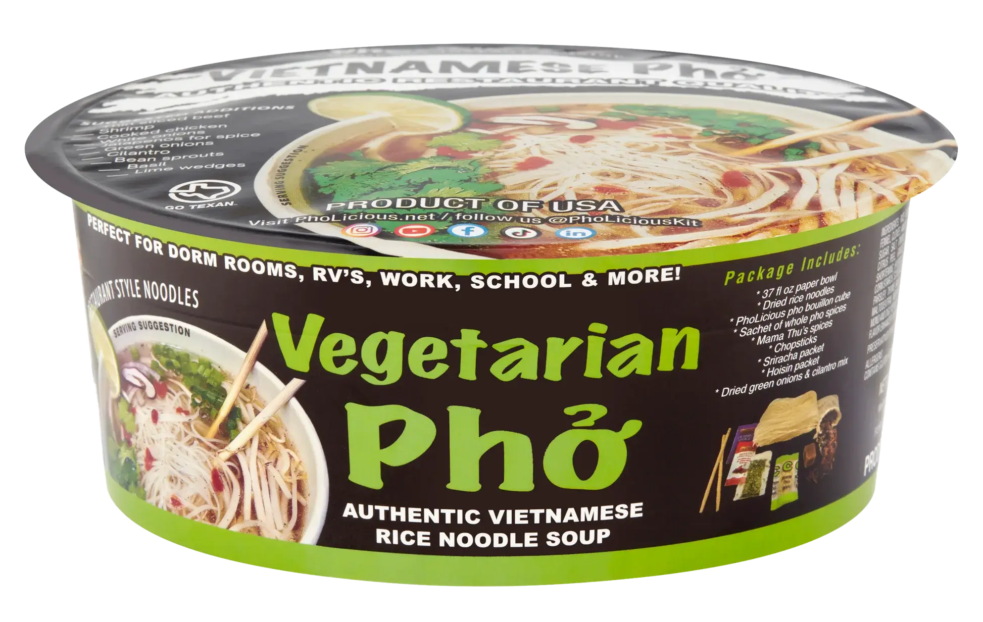 Anh and Joseph Trousdale presenting their authentic instant pho on Shark Tank