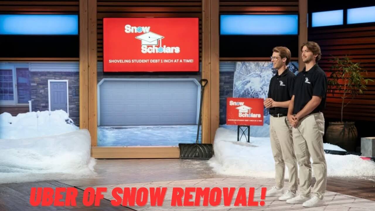 Jake and Philip detailing their impressive profit margins on Shark Tank